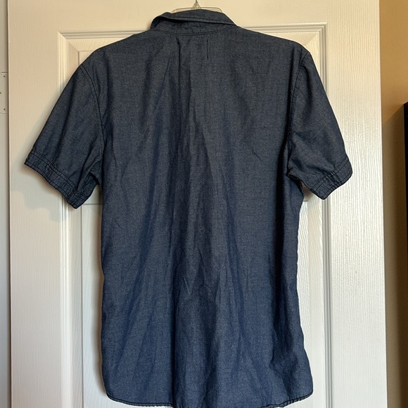 I Jeans by Buffalo men’s blue short sleeve button down shirt size medium - Picture 7 of 9